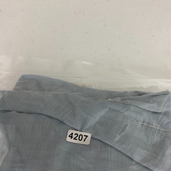 Benaras by Citrus Embroidered Boho Maxi Dress Blue Long Balloon Sleeves Belted - Picture 11 of 11